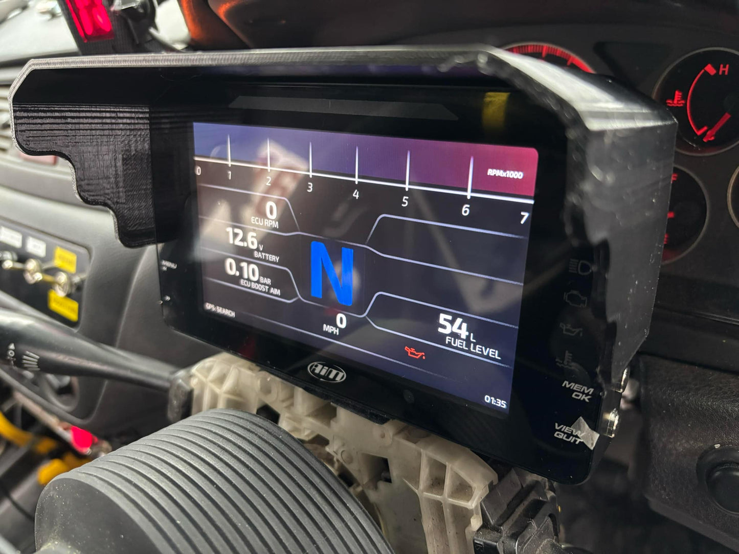 AiM MXP 1.3 6” Strada Dash Cover / Shroud