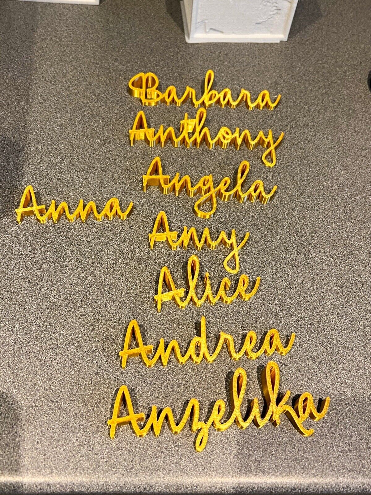 Wedding Table Place Name Cards